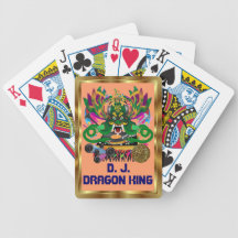 Mardi Gras D. J. Dragon King View notes please Bicycle Poker Deck