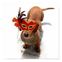 Mardi Gras Dachshund poster posters by ritmoboxer Mardi Gras Dachshund poster posters