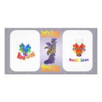 Mardi Gras Drag Queen Photo Greeting Card
