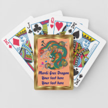 Mardi Gras Dragon view notes Please Bicycle Card Decks