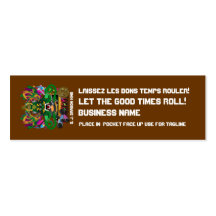Mardi Gras Dual Logo Please View Notes Business Cards