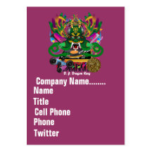 Mardi Gras Dual Logo Please View Notes Business Card Template