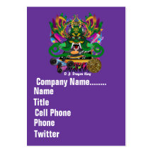 Mardi Gras Dual Logo Please View Notes Business Card
