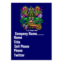 Mardi Gras Dual Logo Please View Notes Business Card Template