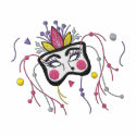Mardi Gras embroidered shirts