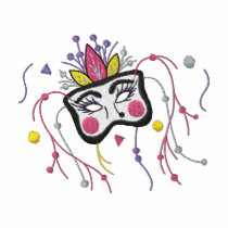 Mardi Gras embroidered shirts