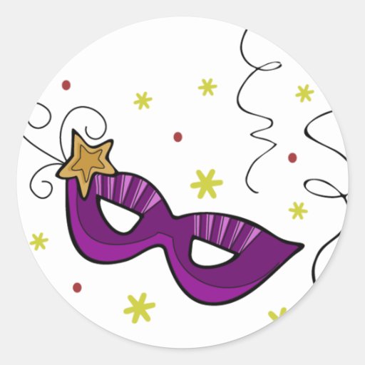 mardi gras stickers on sale