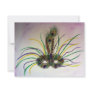 Mardi Gras Feather Mask Invitation or Invites