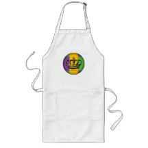 Mardi Gras Flag Crown Aprons