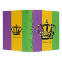 Mardi Gras Flag Crown binder