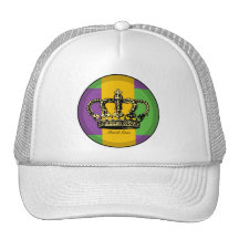 Mardi Gras Flag Crown Hats