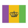 Mardi Gras Flag Crown Postcards