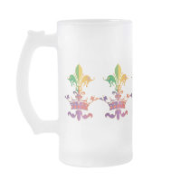 Mardi Gras Fleur de Crown Mugs