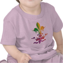 Mardi Gras Fleur de Crown Tee Shirt