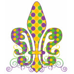 Mardi Gras Fleur de Dots t-shirts