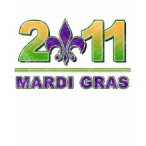 Mardi Gras Fleur-de-Lis 2011 t-shirts