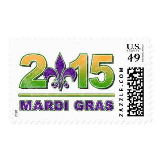 mardi gras postage stamp