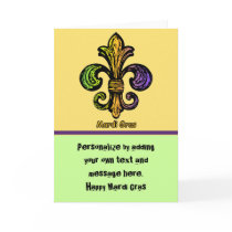 Mardi Gras Fleur de lis Cards