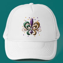 Mardi Gras Fleur de Lis Design hats