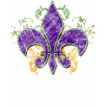 Mardi Gras Fleur-de-Lis Grunge t-shirts