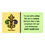 Mardi Gras Fleur de lis Photo Card
