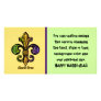 Mardi Gras Fleur de lis Photo Card