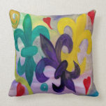 Mardi Gras Fleur de lis pillow pillows