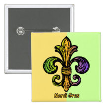Mardi Gras Fleur de lis Pin