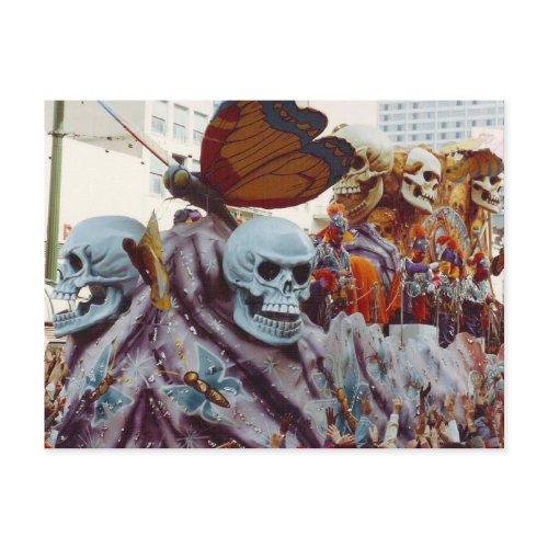 Mardi Gras Float postcard