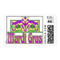 Mardi Gras Floral postage
