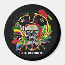 Mardi Gras Fridge Magnet