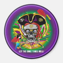 Mardi Gras Fridge Magnets