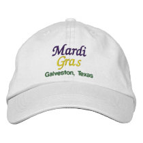 Mardi Gras Galveston Texas Embroidered Hats