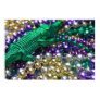 Mardi Gras Gator Beads Print