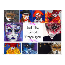 Mardi Gras Good Times  Postcard