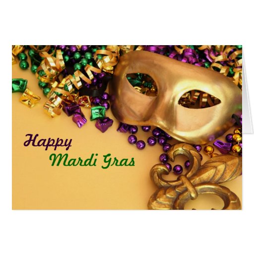 mardi gras greeting cards