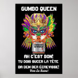 Mardi Gras Gumbo Queen 40x60" View Hints please Poster