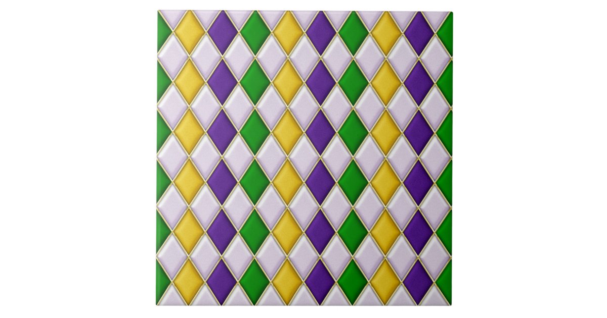 mardi gras harlequin pattern