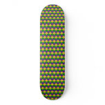 Mardi Gras Harlequin Pattern Skate Deck - med skateboards
