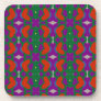 Mardi Gras hearts Beverage Coaster
