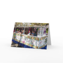 Mardi Gras Hippie Float cards by lalagniappe Mardi Gras Hippie Float cards