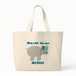 Mardi Gras Hippo with mask & beads tees & more bags