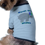 Mardi Gras Hippo with mask &amp; beads tees &amp; more Doggie Tee Shirt