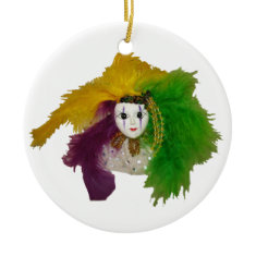 Mardi Gras Indian Mask ornament