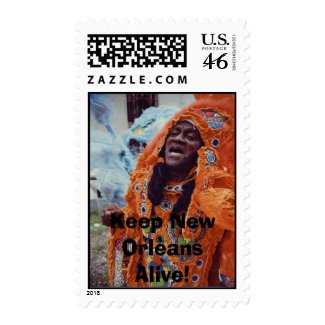 Mardi Gras Indians stamp