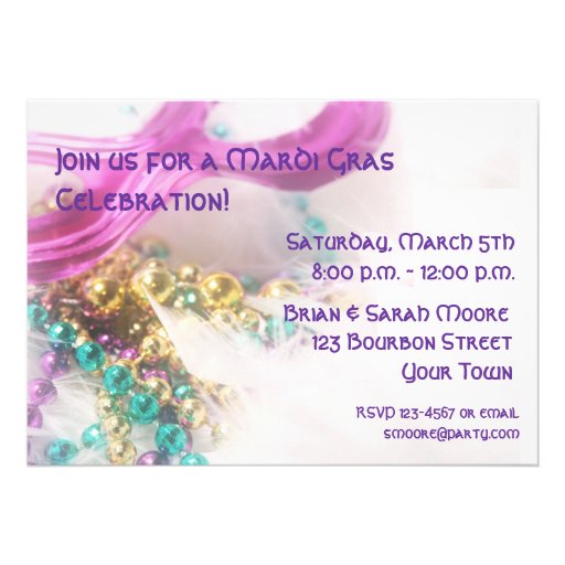 Mardi Gras Invitation