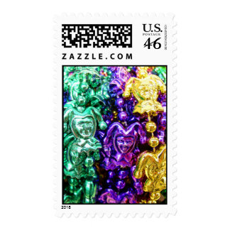 mardi gras postage stamp