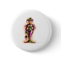Mardi Gras Jester buttons