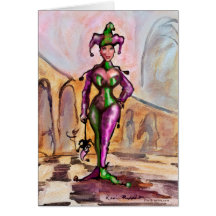 Mardi Gras Jester Cards