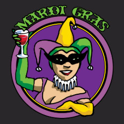 Mardi Gras Jester Girl shirt